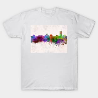 Amarillo skyline in watercolor background T-Shirt